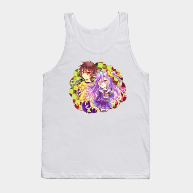 No Game No Life Sora & Shiro Tank Top by candypiggy